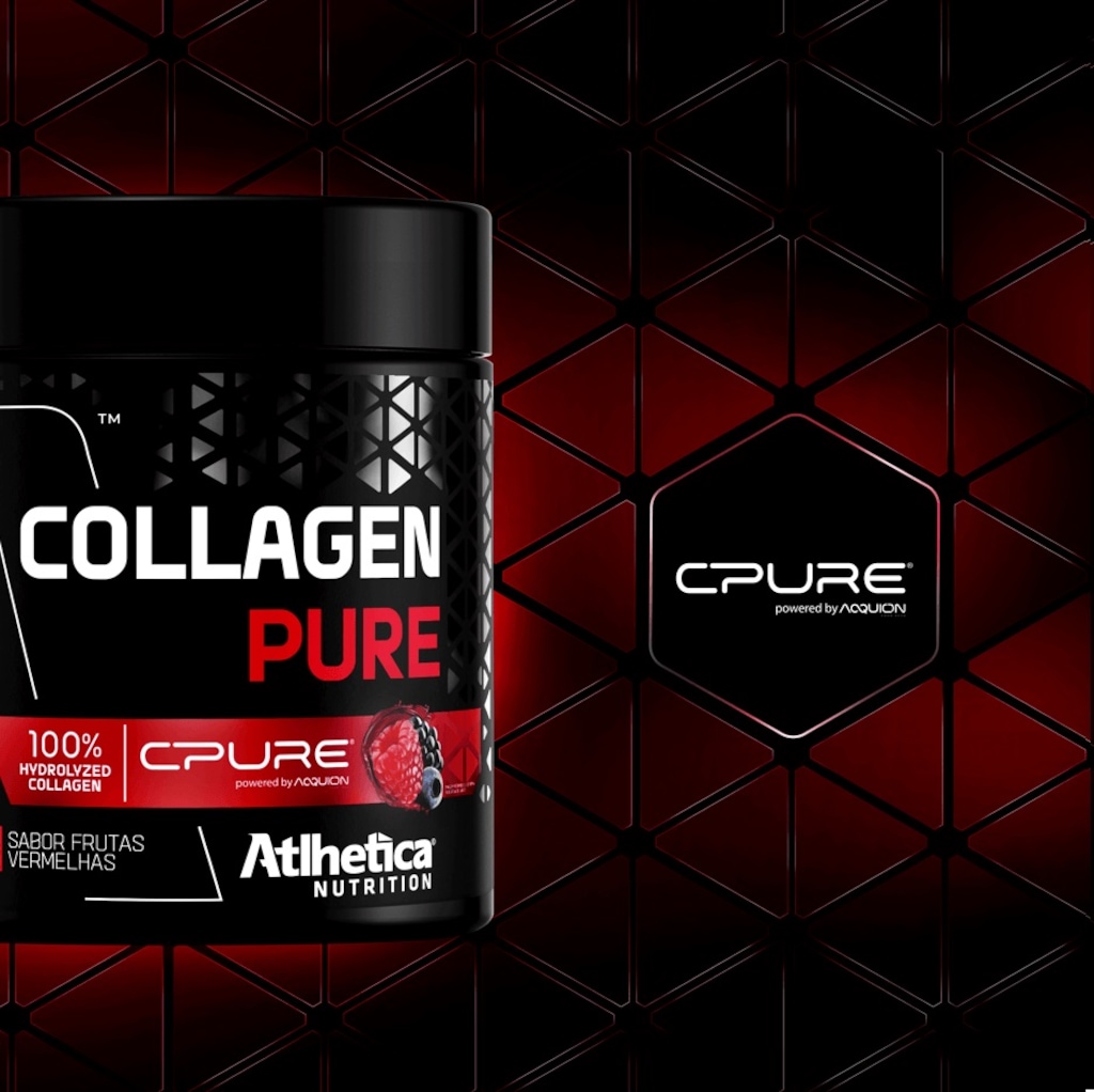 Imagem 4 do produto Collagen Pure Atlhetica Nutrition Mix Berries Frutas Vermelhas - 210g