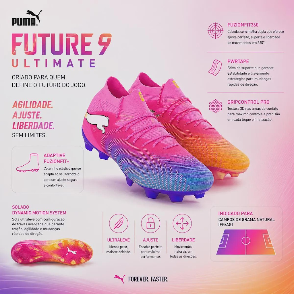 Imagem 2 do produto Chuteira de Campo Adulto Puma Future 9 Ultimate FG