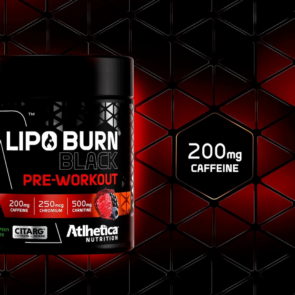 Imagem 2 do produto Lipo Burn Black Pré Workout (Pote 200g) Frutas Vermelhas