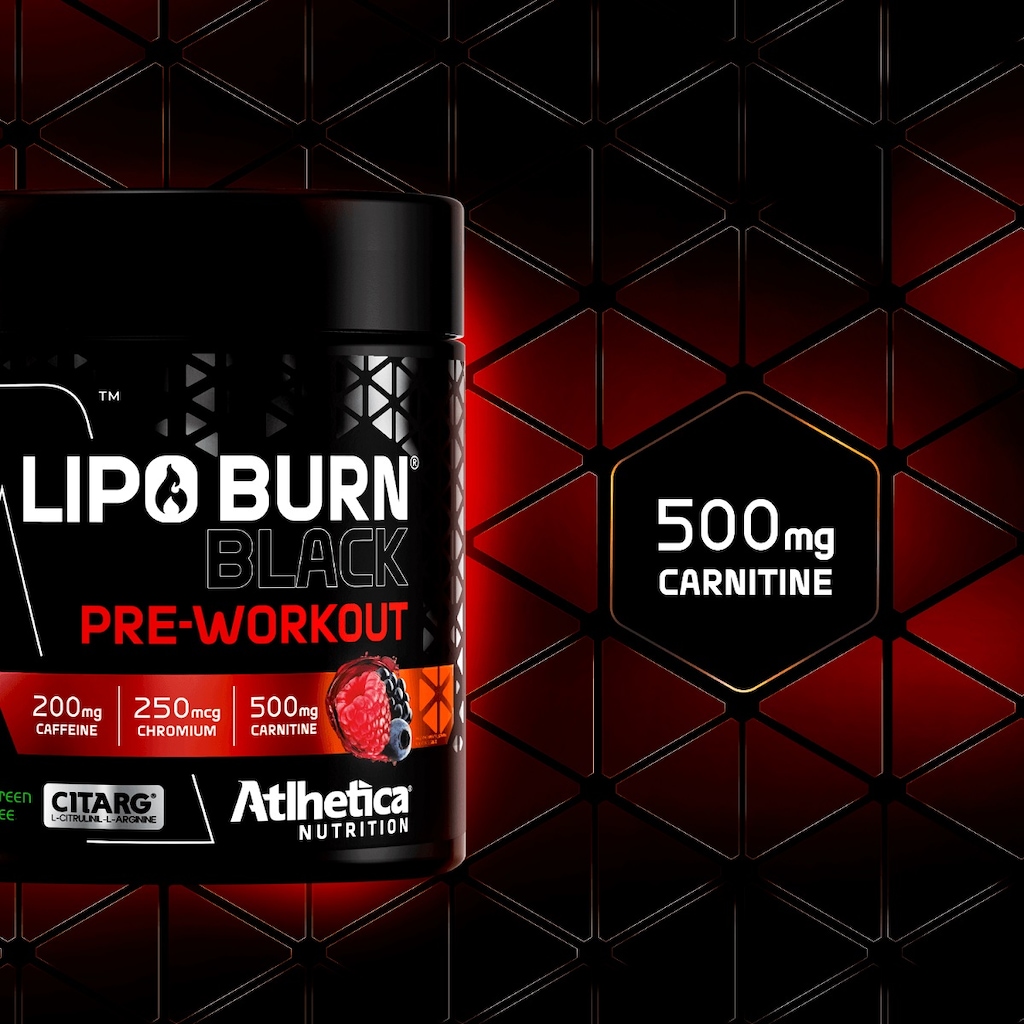Imagem 3 do produto Lipo Burn Black Pré Workout (Pote 200g) Frutas Vermelhas