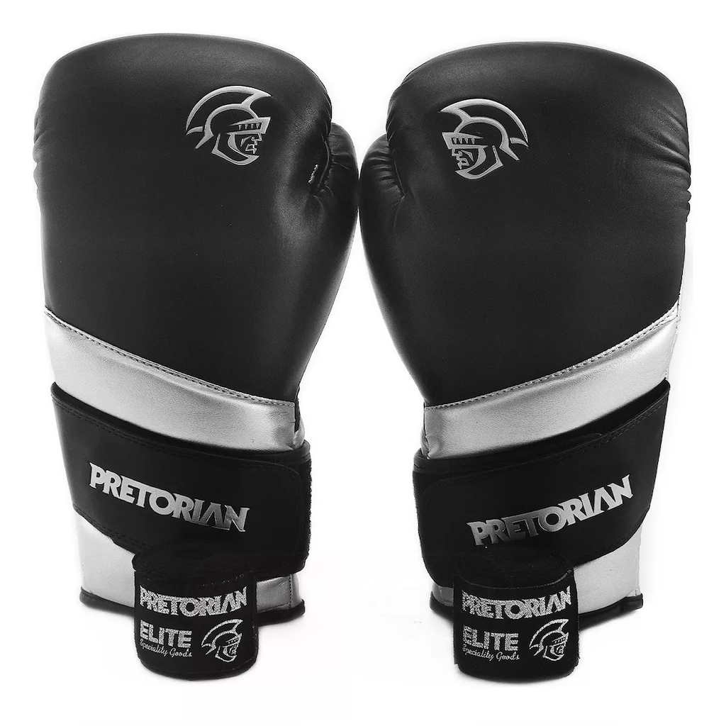Imagem 2 do produto Kit Para Boxe E Muay Thai Luvas Edição Elite + Bandagens - Pretorian