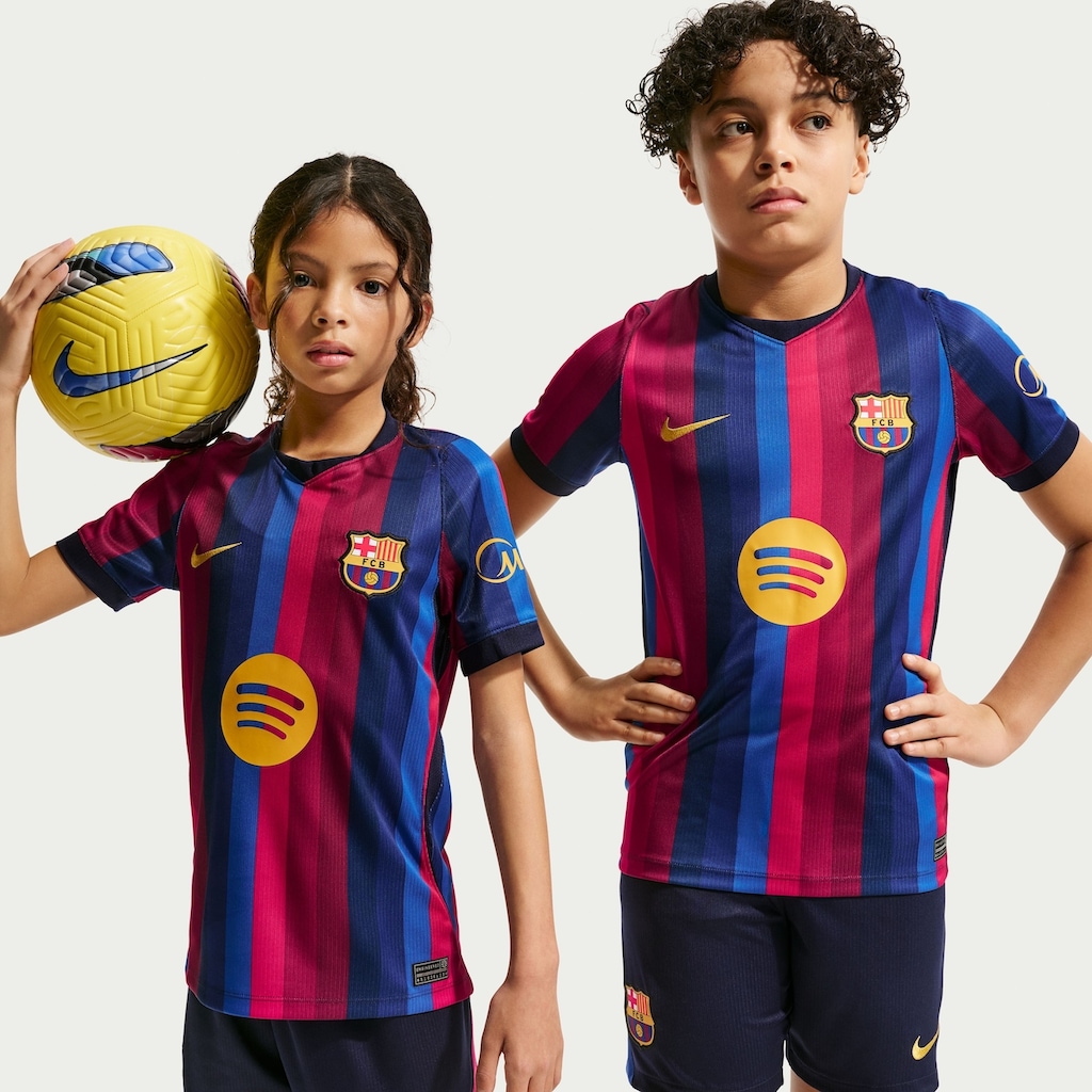 Imagem 1 do produto Camisa Barcelona I 26/27 Torcedor Pro Nike Infantil