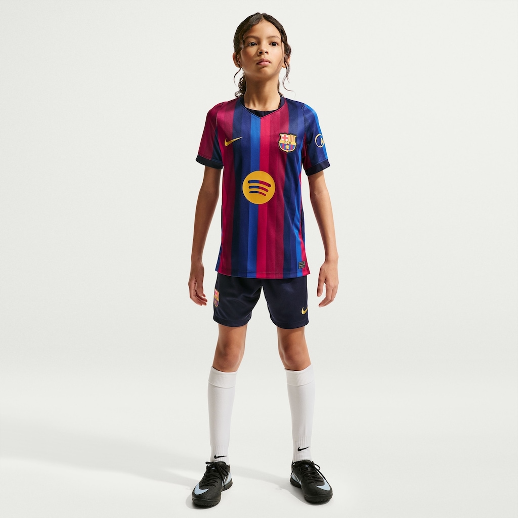 Imagem 4 do produto Camisa Barcelona I 26/27 Torcedor Pro Nike Infantil