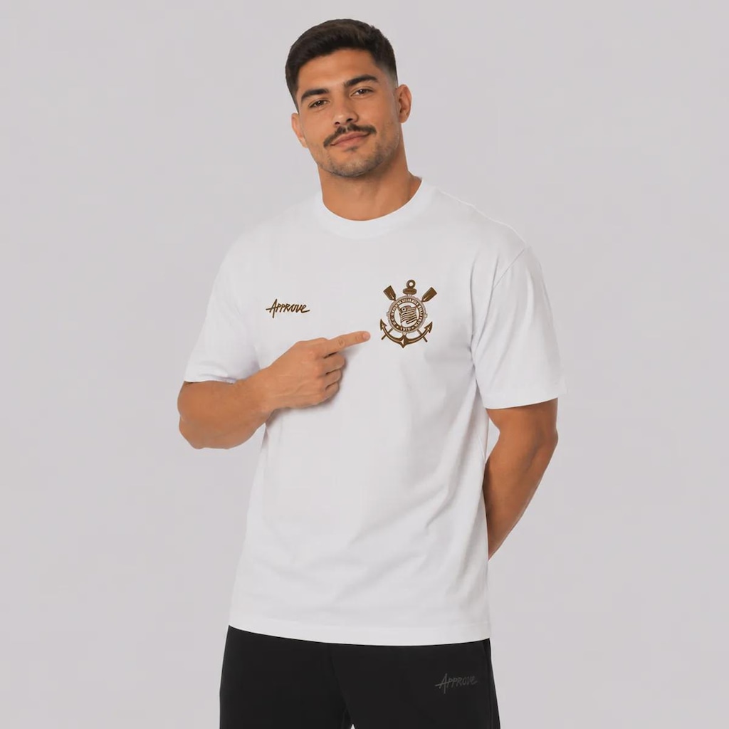 Imagem 3 do produto Camiseta Approve Centenário Core Corinthians Masculina
