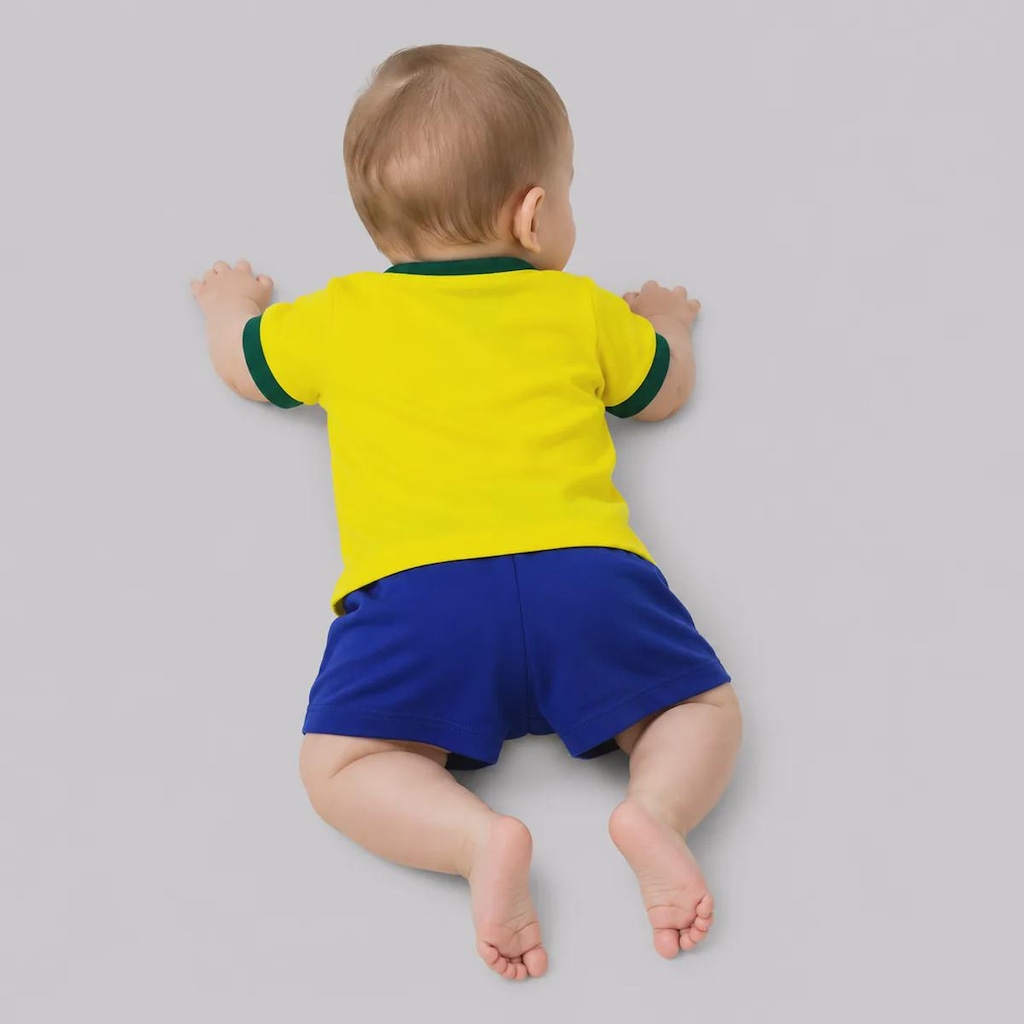 Imagem 3 do produto Kit Uniforme de Futebol Baby Brasil Flag Infantil