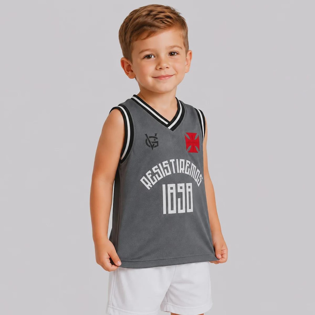 Imagem 3 do produto Camiseta Regata do Vasco Resistiremos Infantil
