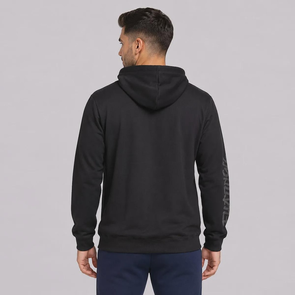 Imagem 4 do produto Blusão de Moletom do Flamengo Canguru All Black Masculino