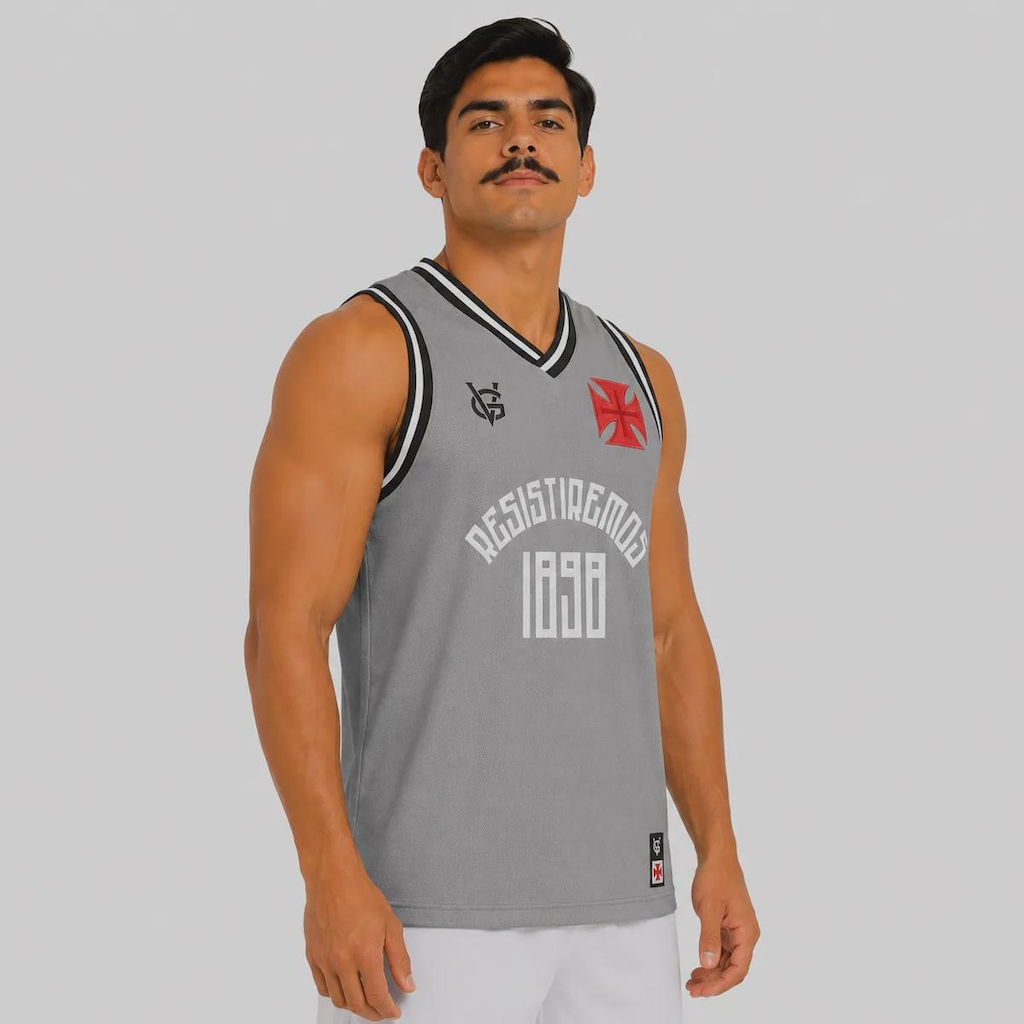 Imagem 2 do produto Camiseta Regata do Vasco Resistiremos Masculina
