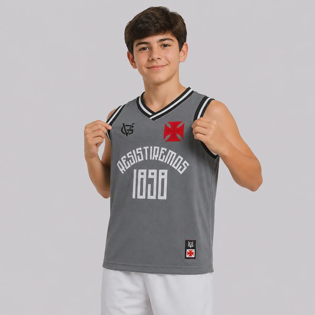 Imagem 2 do produto Camiseta Regata do Vasco Resistiremos Infantil