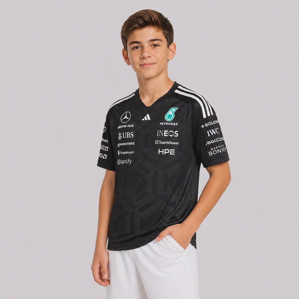 Imagem 3 do produto Camiseta Adidas Mercedes AMG Petronas Estampada Infantil