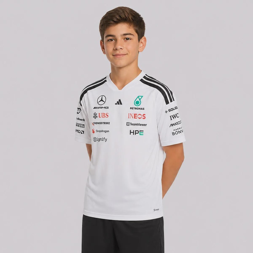 Imagem 2 do produto Camiseta Adidas Mercedes AMG Petronas Estampada Infantil