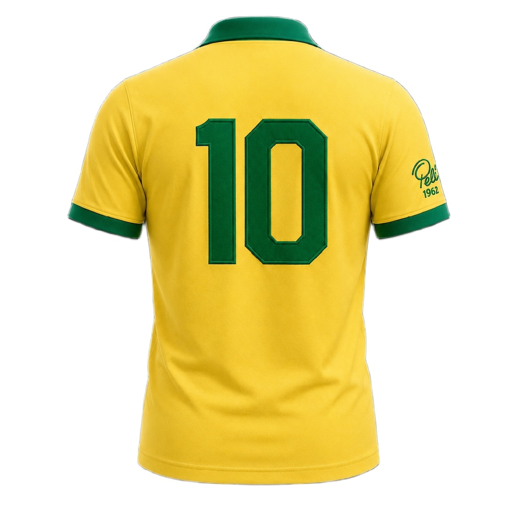 Imagem 4 do produto Camisa do Brasil Retrô Pelé 1962 Athleta Masculina
