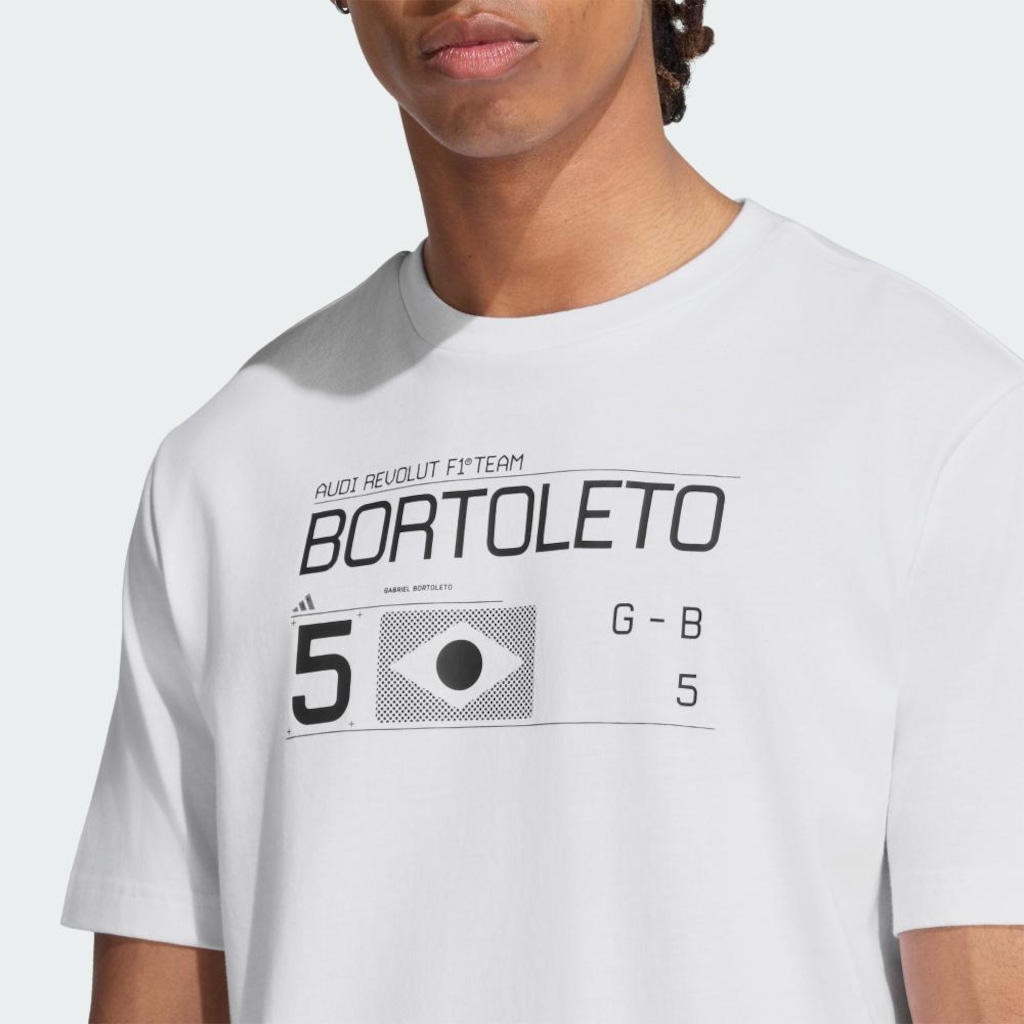 Imagem 5 do produto Camiseta adidas Audi F1 Team Gabriel Bortoleto III Masculina