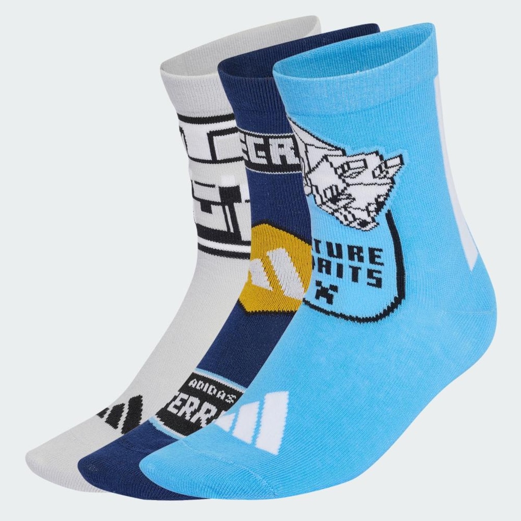 Imagem 3 do produto Kit Meias adidas x Minecraft com 3 Pares Infantil