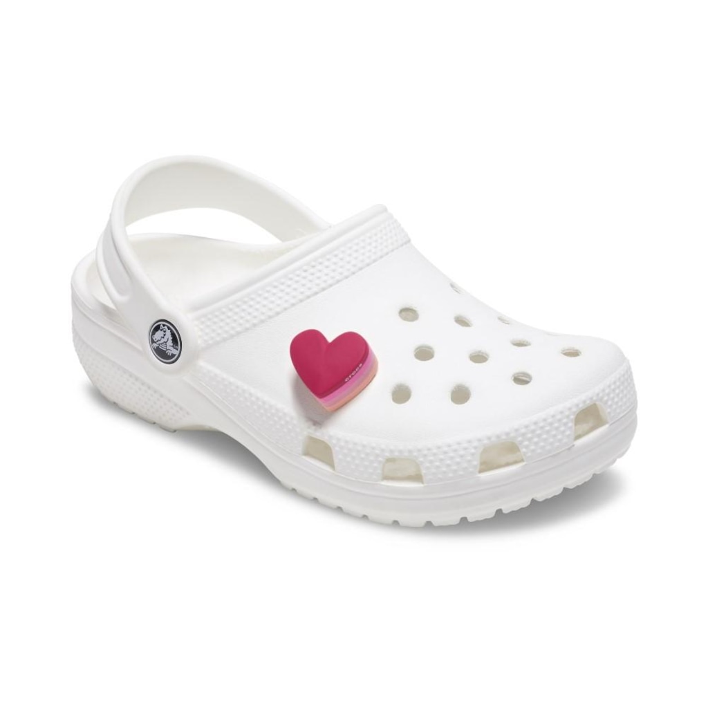 Imagem 3 do produto Jibbitz™ Crocs Coração Rosa Empilhado Único - Unissex