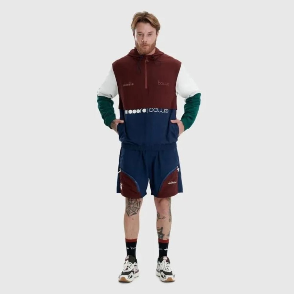 Imagem 3 do produto Jaqueta Baw X Diadora Wind Half Zip Unissex