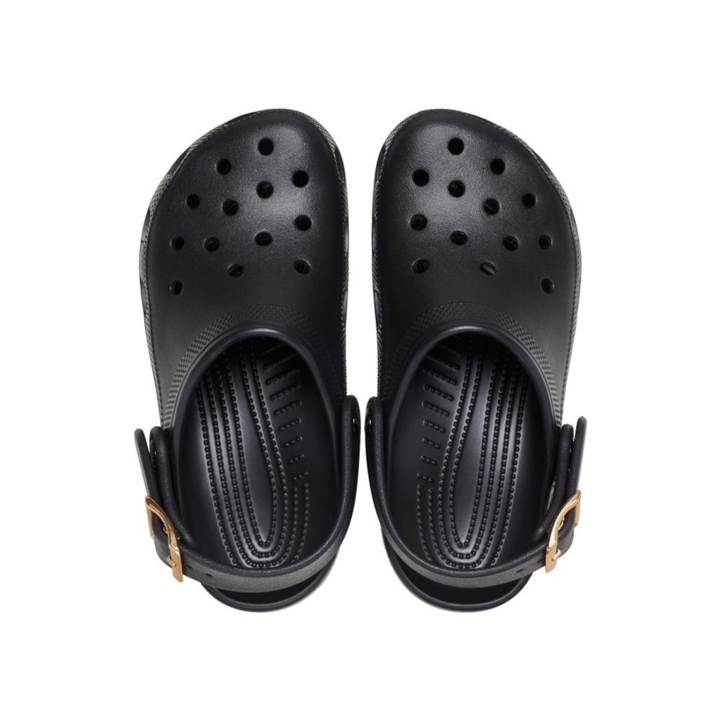 Imagem 4 do produto Sandália Crocs Classic Metallic Buckle Clog Black - Unissex