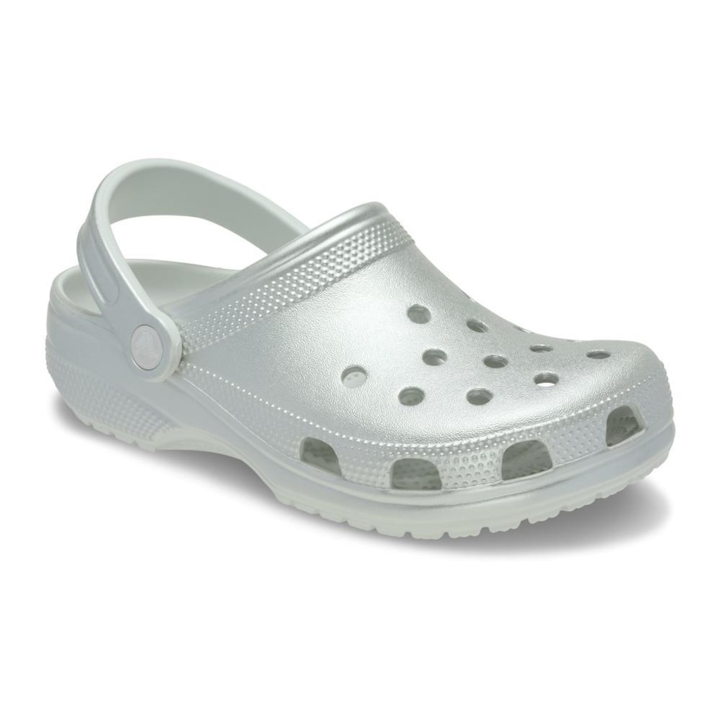 Imagem 2 do produto Sandália Crocs Classic Tinted Metallic Clog Moonlight - Unissex