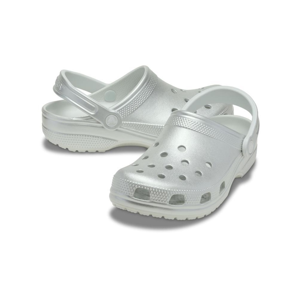 Imagem 3 do produto Sandália Crocs Classic Tinted Metallic Clog Moonlight - Unissex