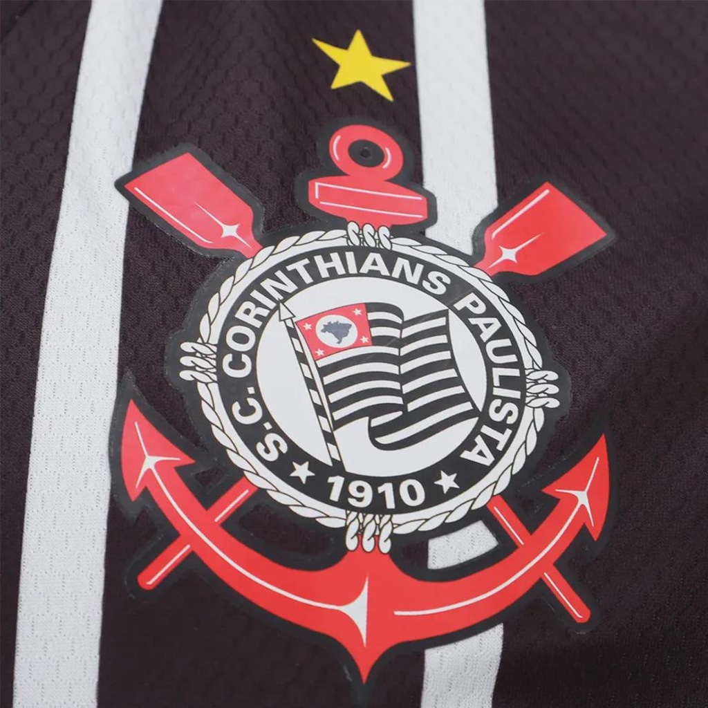 Imagem 3 do produto Camisa Polo Corinthians Coimbra Retrô Suvinil 1995 Masculina