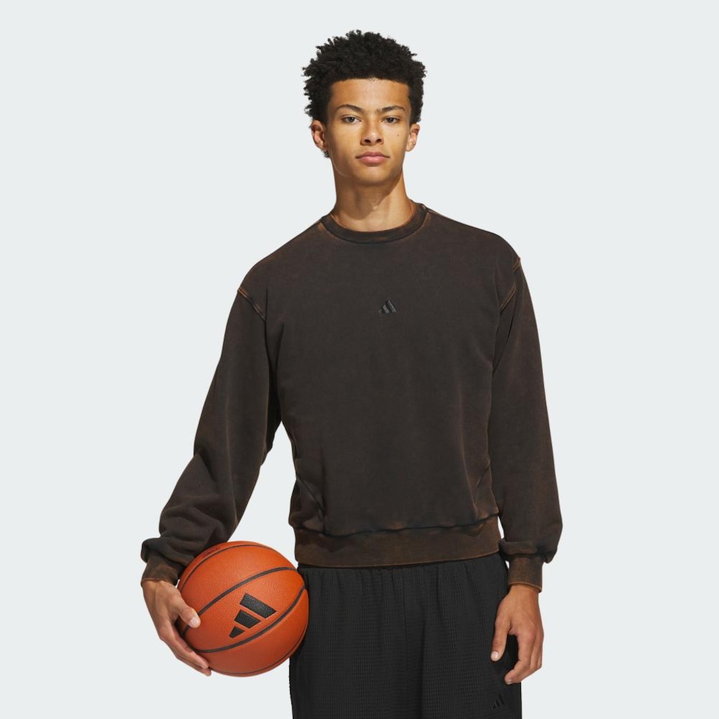 Imagem 2 do produto Blusão de Moletom adidas Premium Essentials Retro Washed Crew Unissex