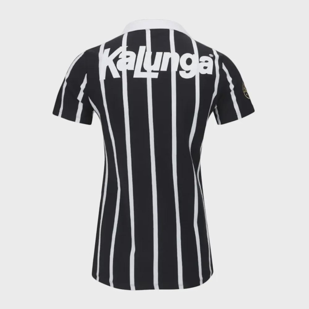 Imagem 2 do produto Camisa Polo Corinthians Coimbra Retrô Kalunga Feminina