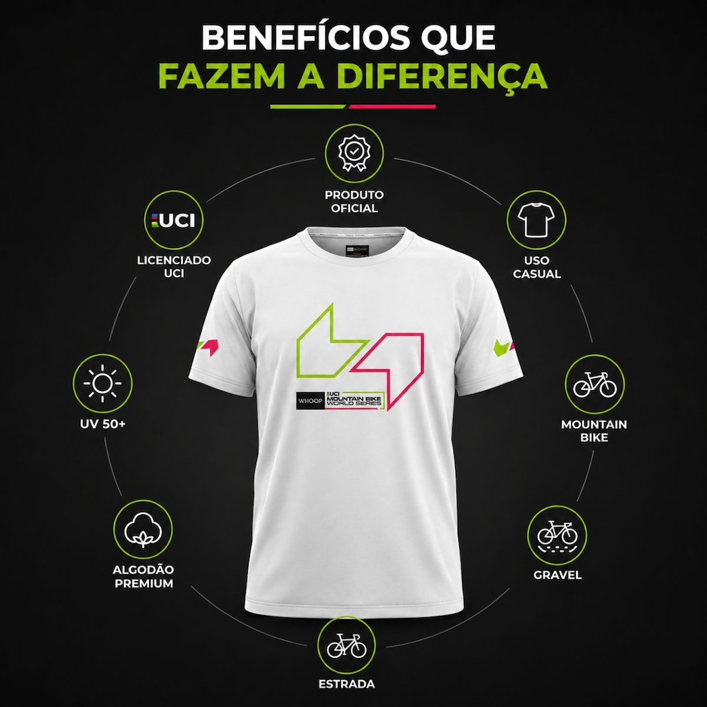 Imagem 3 do produto Camiseta Casual Free Force UCI MTB World Series Masculina