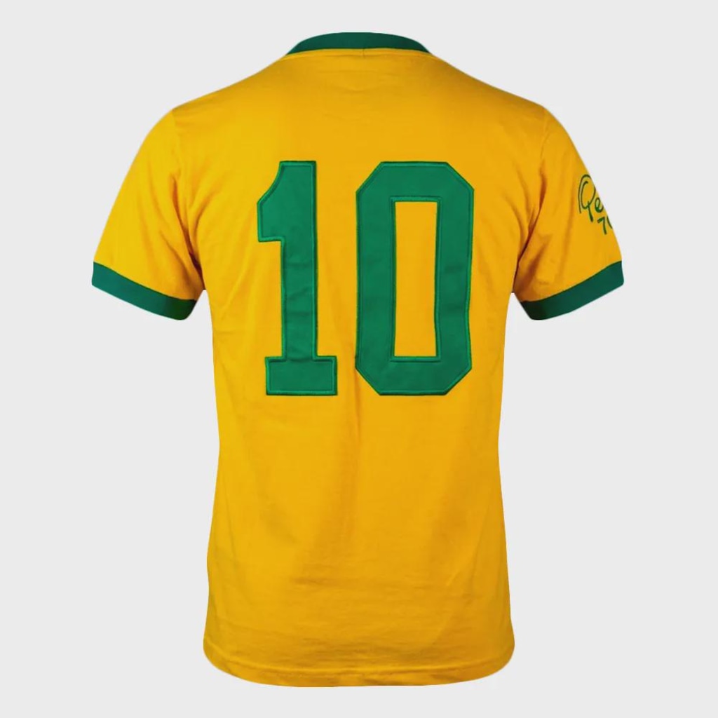 Imagem 2 do produto Camiseta Athleta Brasil Retrô Pelé 1970 Masculina