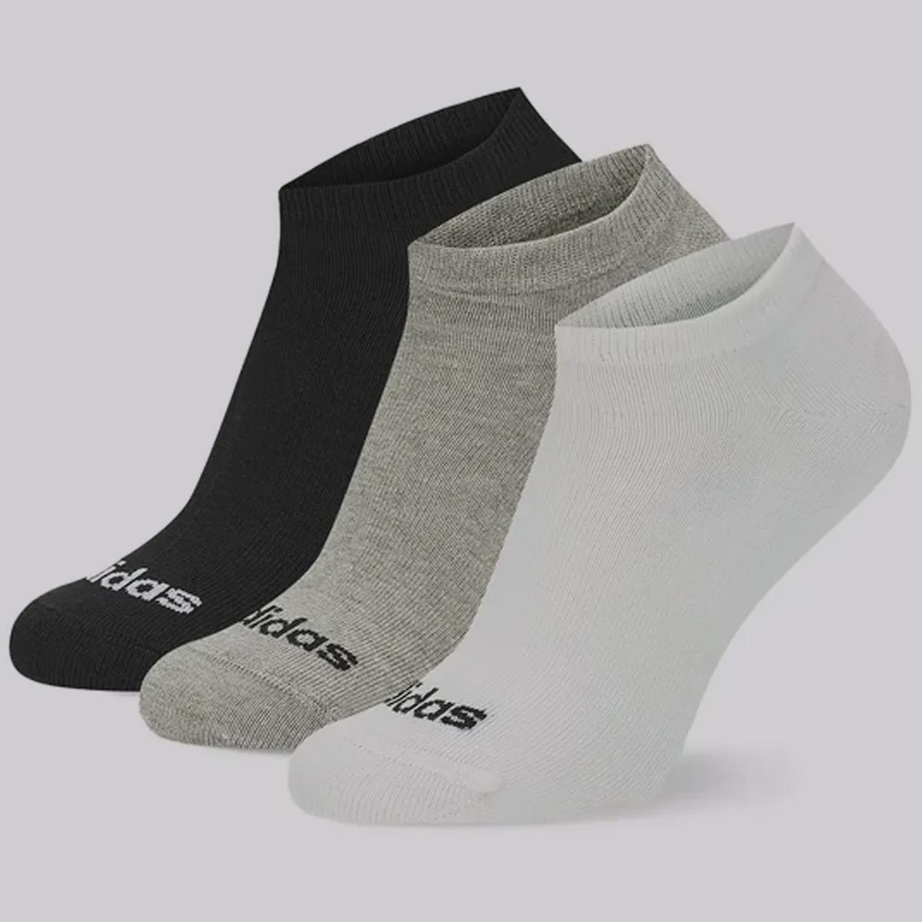 Imagem 3 do produto Kit Meia adidas Cano Baixo - 3 Pares