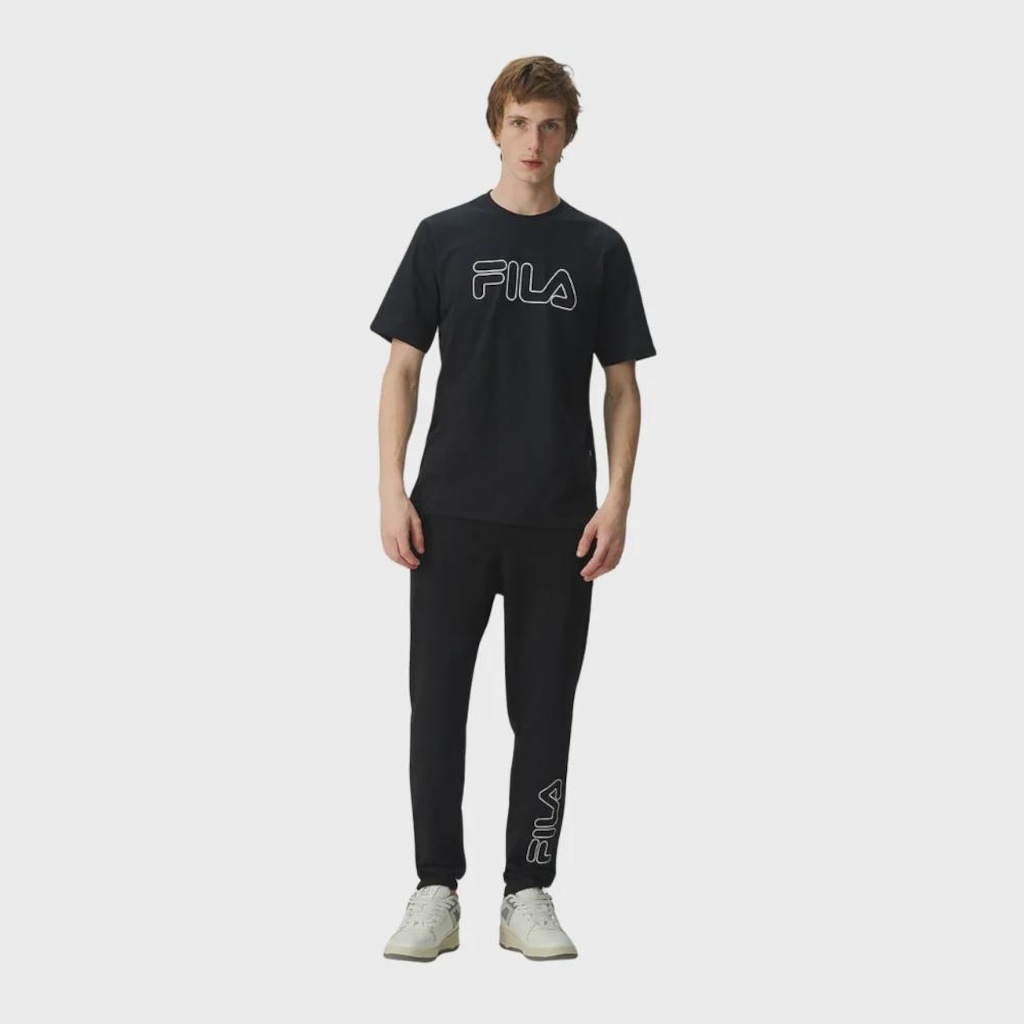 Imagem 4 do produto Camiseta Fila Regular Letter Outline - Masculina