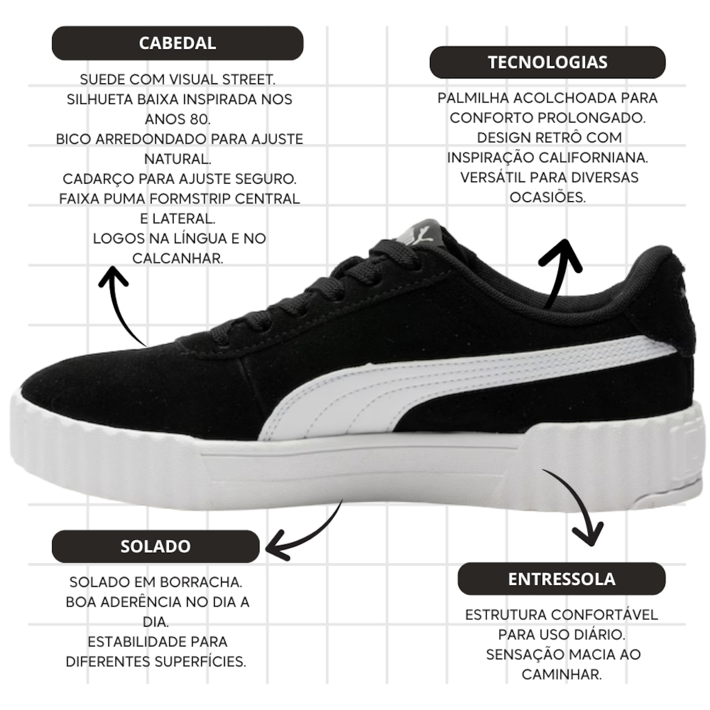 Imagem 3 do produto Tênis Puma Carina 3.0 Sd Bdp - Feminino