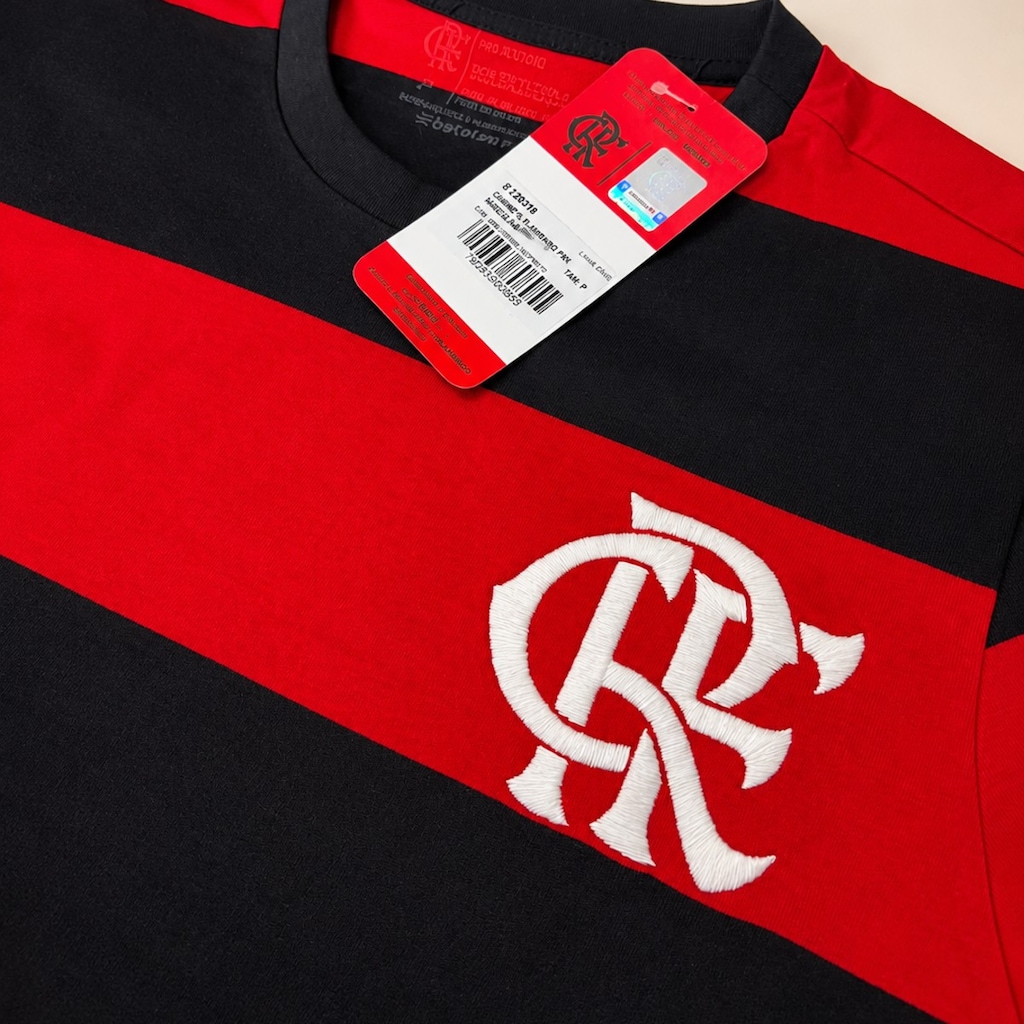 Imagem 3 do produto Camisa do Flamengo Fan Bordado Betel - Masculina