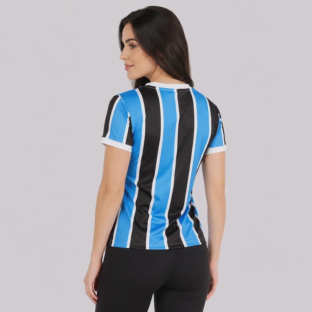 Imagem 4 do produto Camisa do Grêmio Baby Look Tricolor Feminina