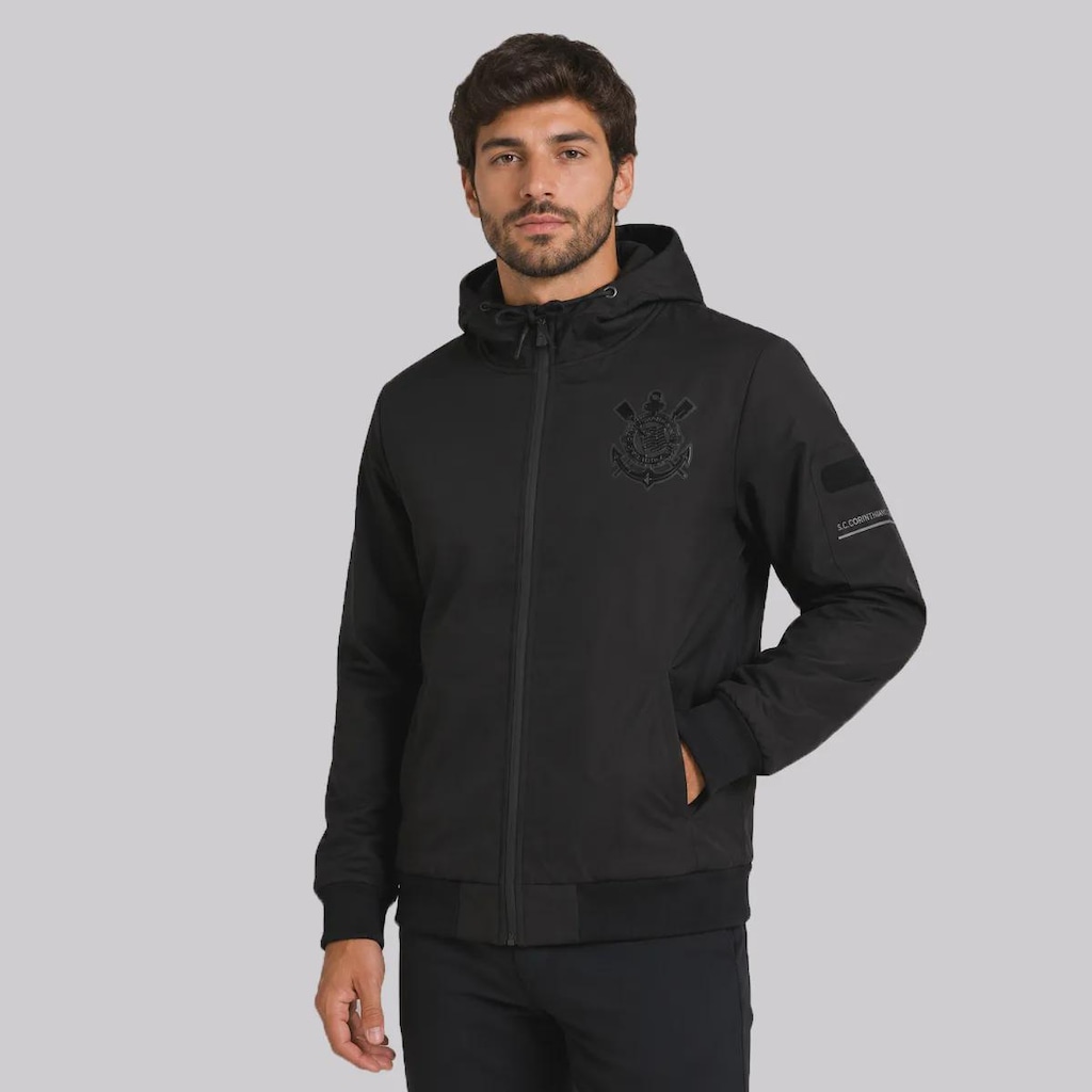 Imagem 2 do produto Jaqueta do Corinthians Escudo com Capuz Masculina