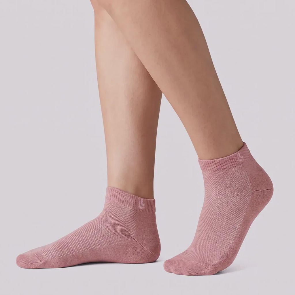 Imagem 5 do produto Kit Meia Lupo Socks Cano Curto 3 Pares Feminina Branca e Rosa