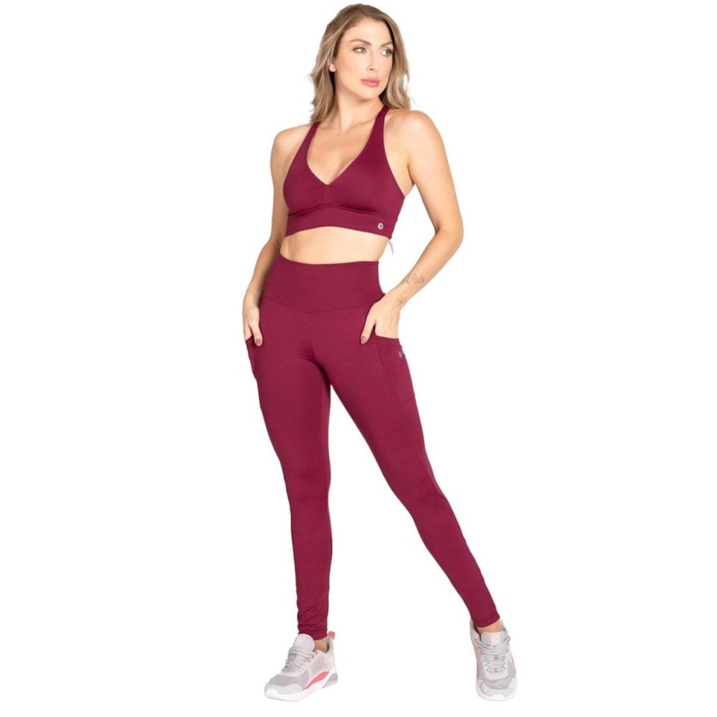 Imagem 3 do produto Calça Legging Trinys Soft Core Com Bolsos Feminina