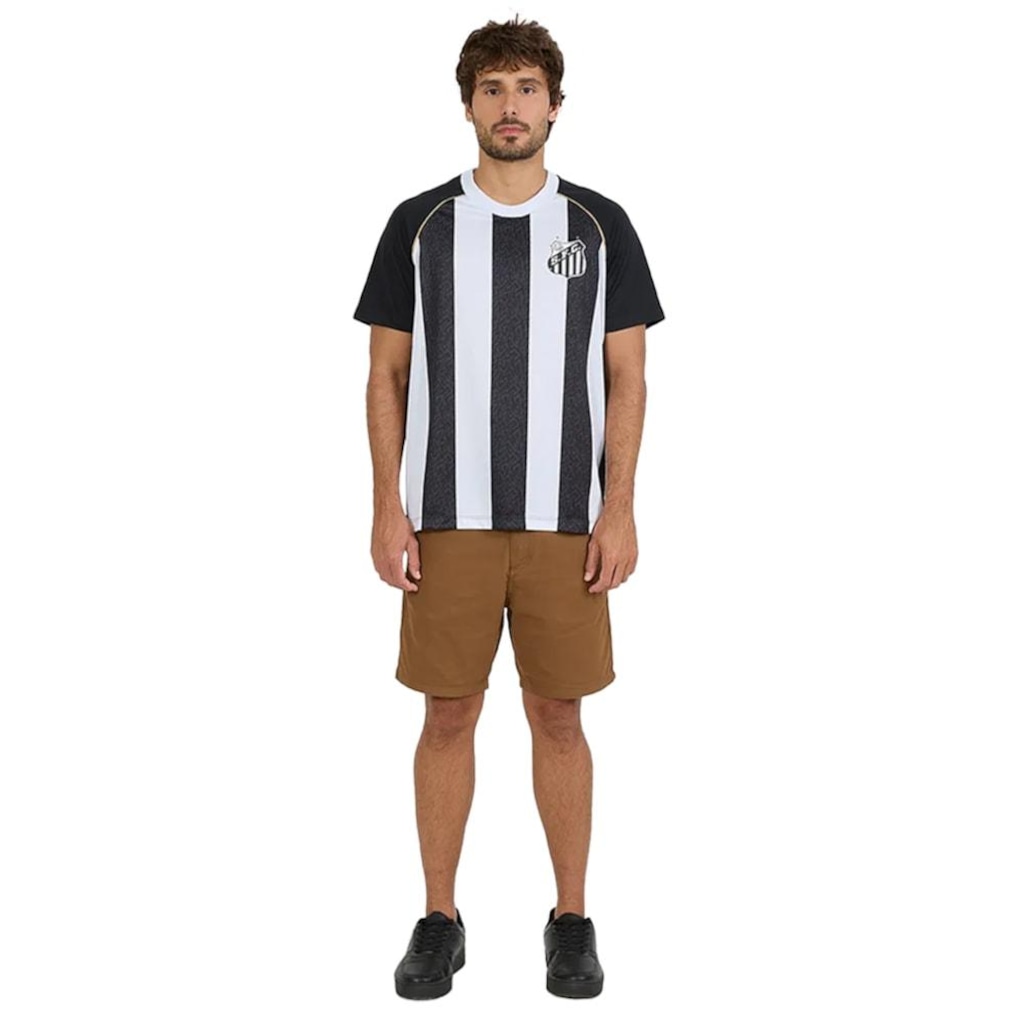 Imagem 4 do produto Camisa Santos Mosaico Braziline Masculina
