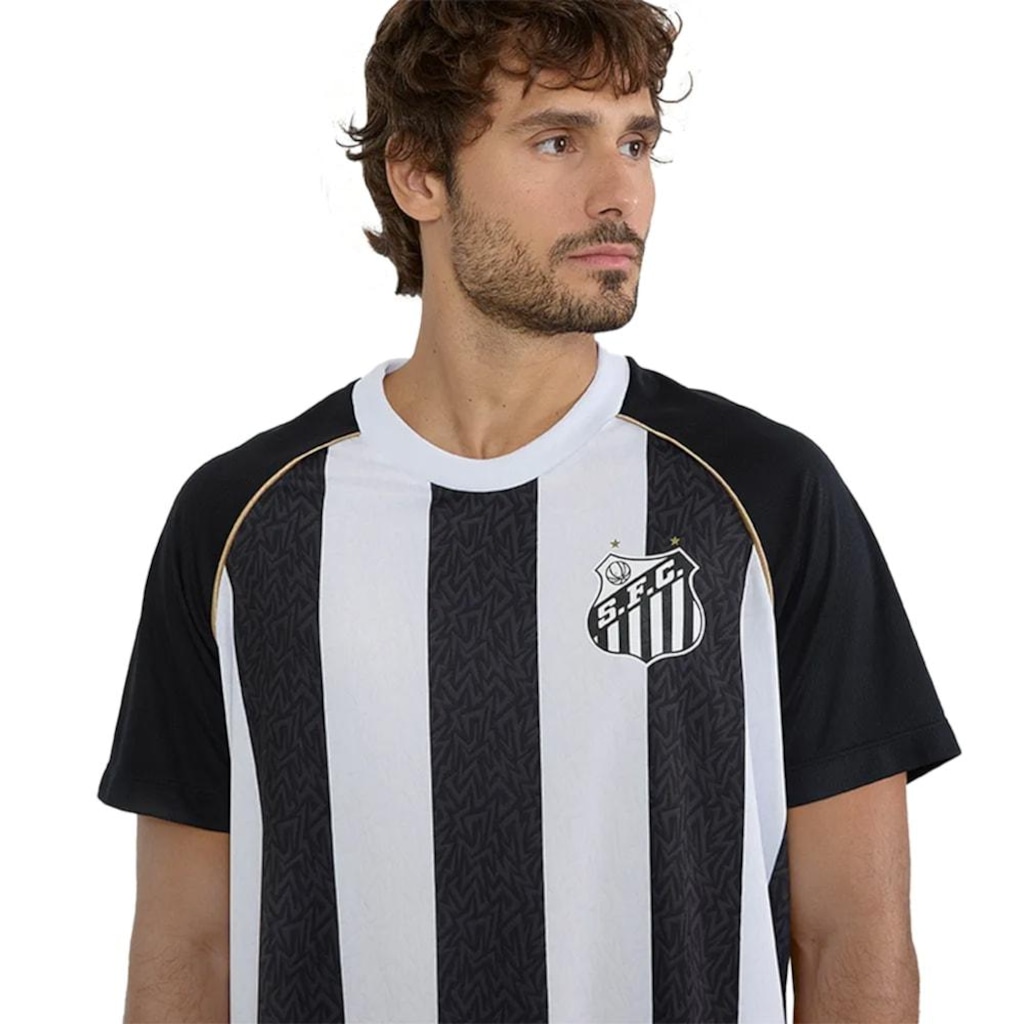 Imagem 5 do produto Camisa Santos Mosaico Braziline Masculina