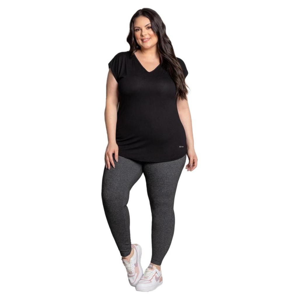 Imagem 3 do produto Camiseta Trinys Fluidity Essential A-874 Plus Size Feminina