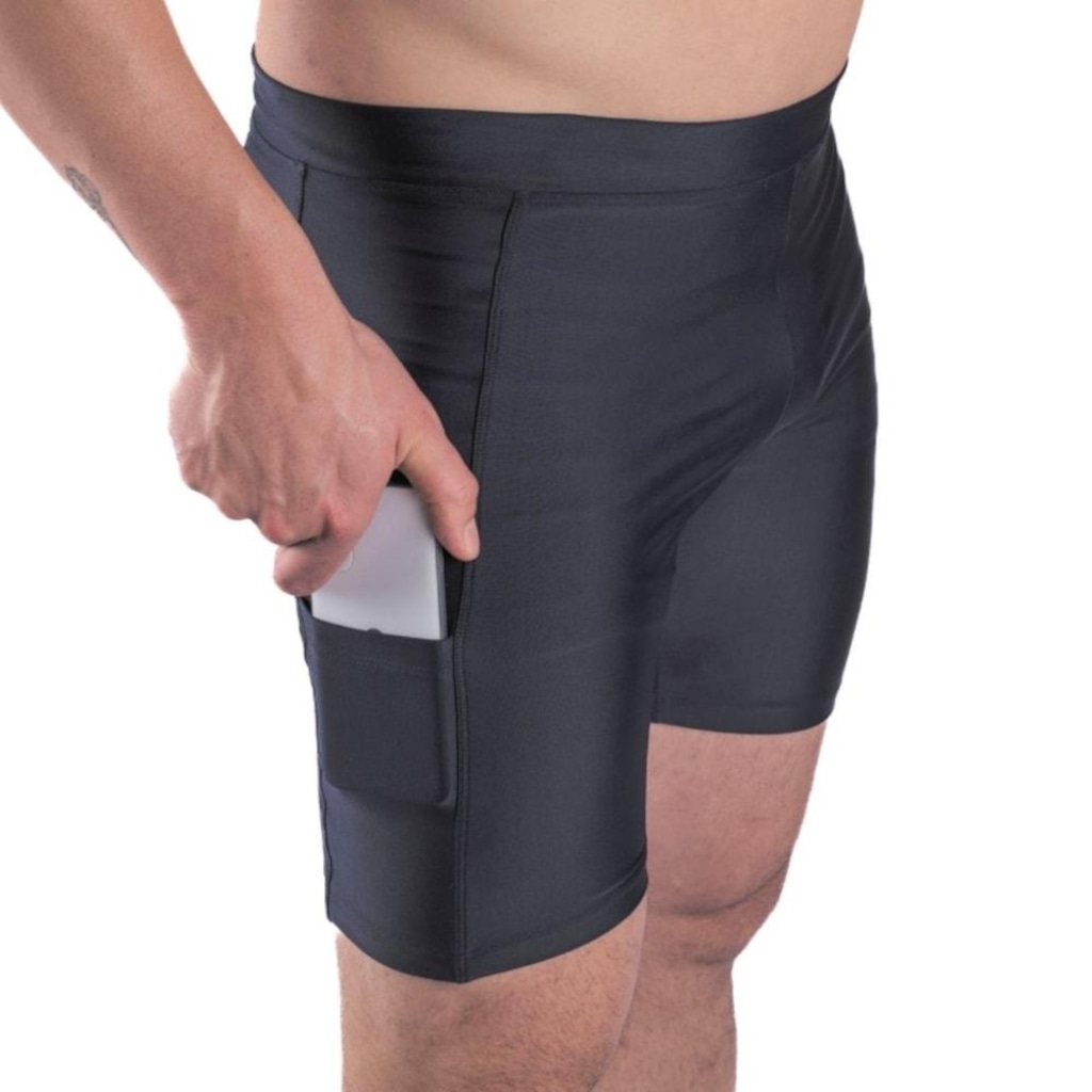 Imagem 4 do produto Bermuda de Compressão Termica Poker Gold Com Bolso Unissex
