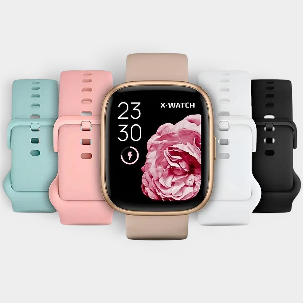 Imagem 3 do produto Relógio Inteligente X-Watch Prisma Smart Watch + 4 Pulseiras de Silicone