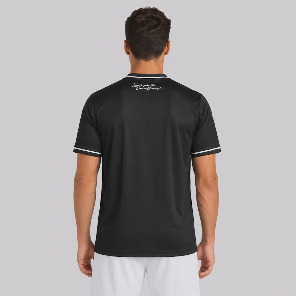 Imagem 4 do produto Camisa do Corinthians Arte Preta Patch Libertadores Masculina
