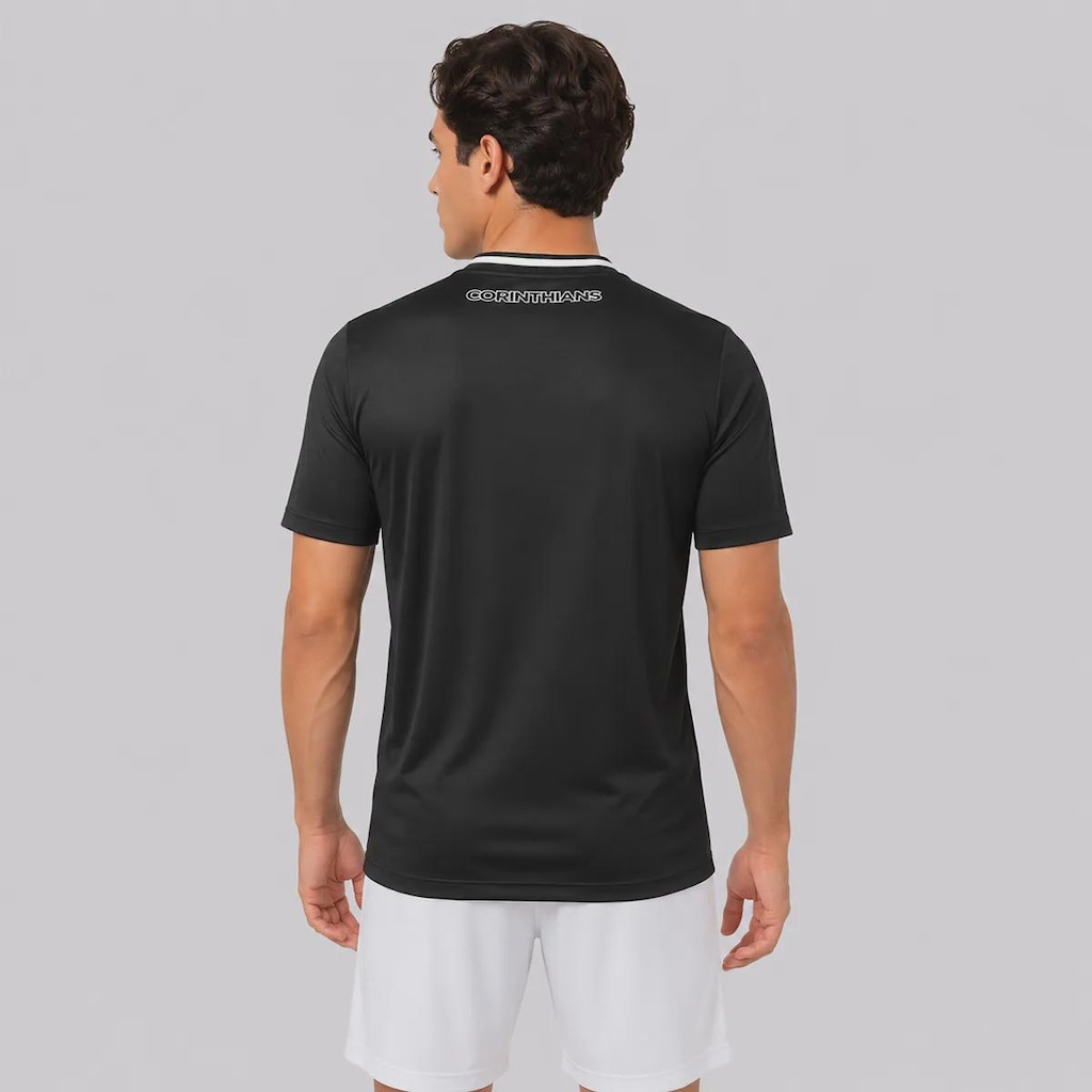 Imagem 4 do produto Camisa do Corinthians Escudo SCCP Gola V Masculina