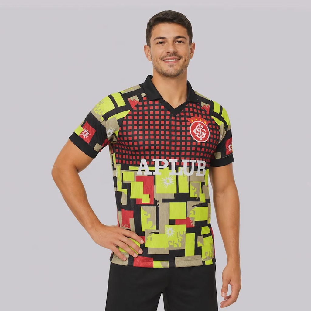 Imagem 2 do produto Camisa do Internacional Retrô Goleiro 1995 Masculina