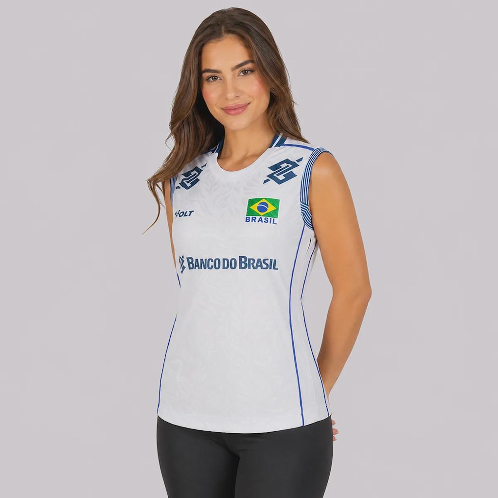 Imagem 2 do produto Camiseta Regata Volt Brasil Vôlei CBV III 2026 Feminina