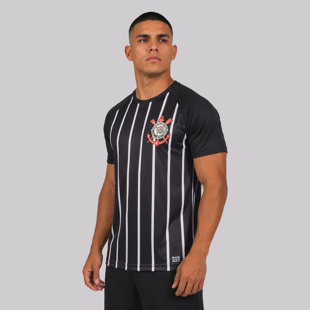 Imagem 2 do produto Camisa do Corinthians Fitness Raglan Masculina