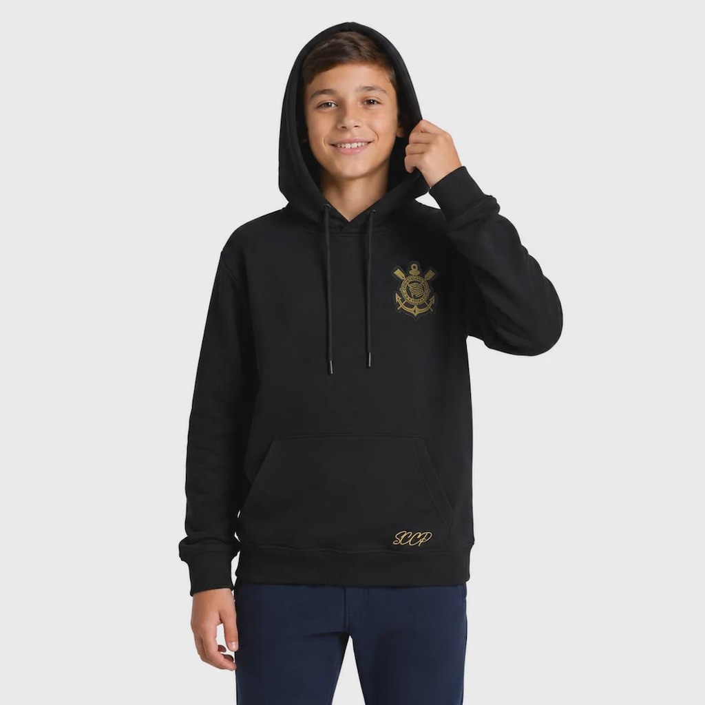 Imagem 2 do produto Blusão de Moletom do Corinthians Logo Infantil
