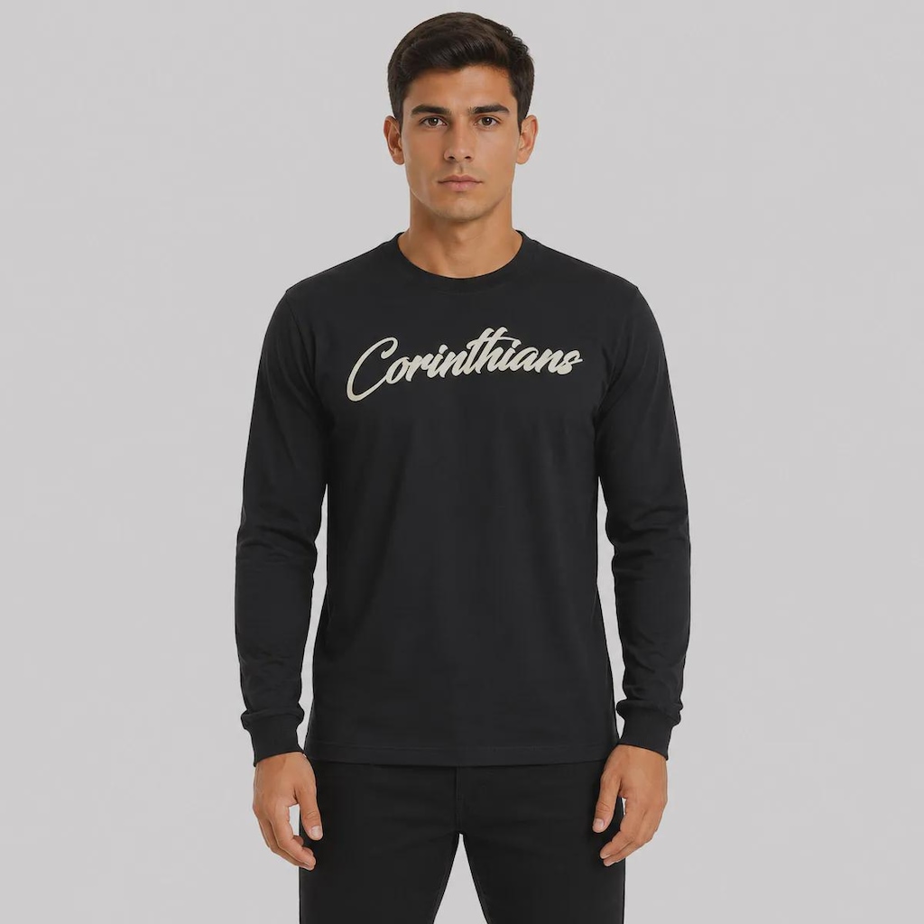 Imagem 1 do produto Camisa do Corinthians Manga Longa Vai Corinthians! Masculina