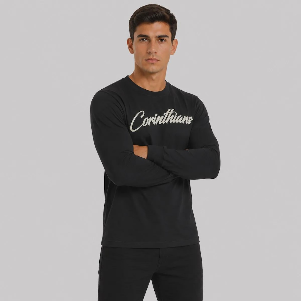 Imagem 2 do produto Camisa do Corinthians Manga Longa Vai Corinthians! Masculina