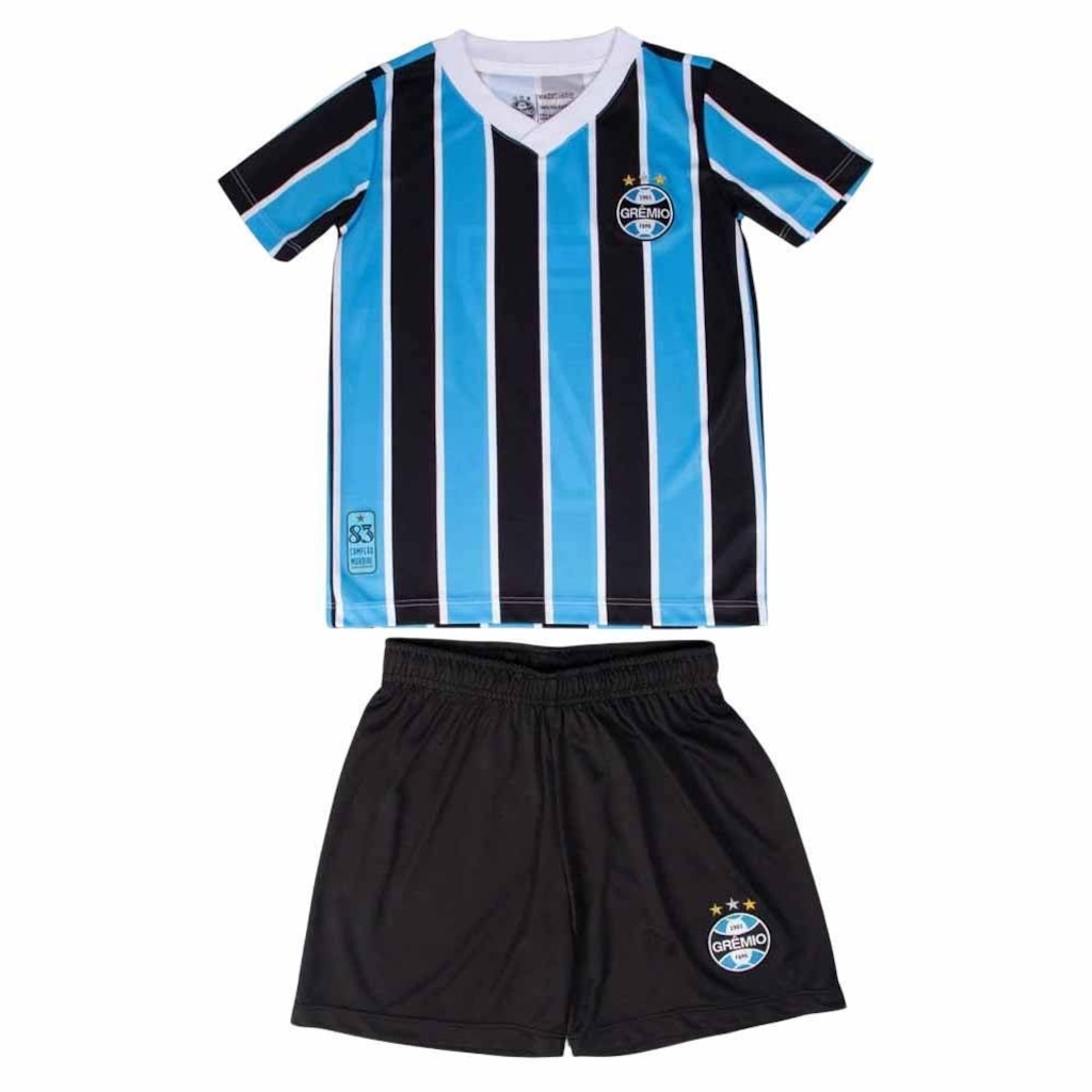 Imagem 1 do produto Kit Jogo Infantil Betel Grêmio Retro 1983